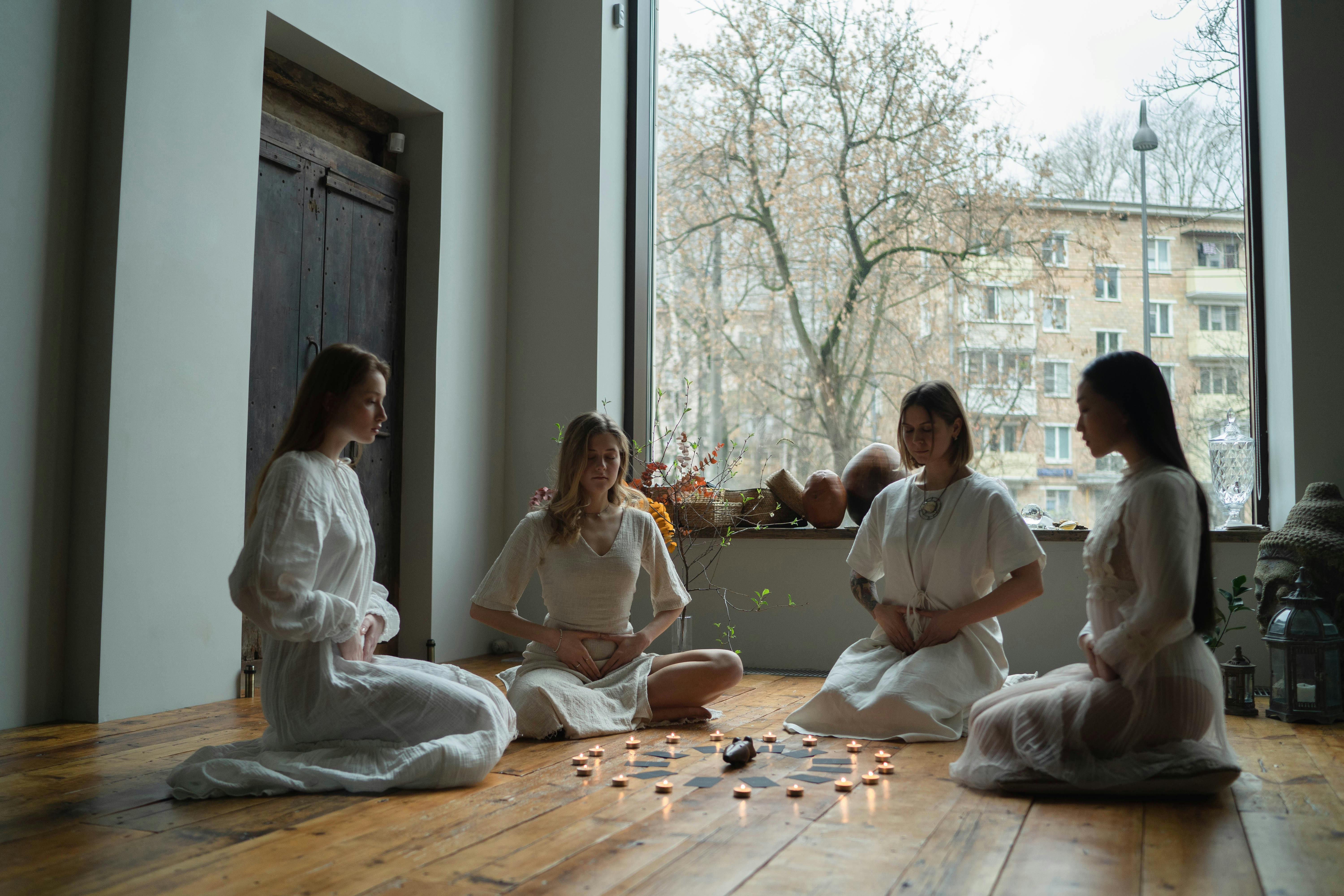 Sacred meditation space at SOLAGAPE
